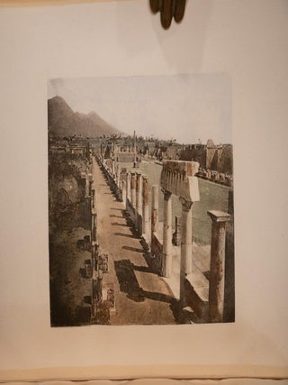c1890 The Last Days of Pompeii Limited Edition Color Plates Fine Leather Binding