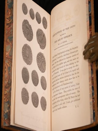 1841 The Life of Petrarch Fine Leather Binding First Edition Rare 184 Years Old