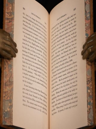 1841 The Life of Petrarch Fine Leather Binding First Edition Rare 184 Years Old