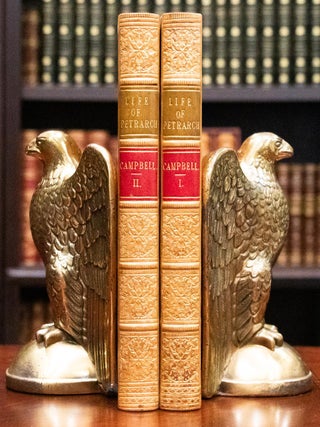 1841 The Life of Petrarch Fine Leather Binding First Edition Rare 184 Years Old