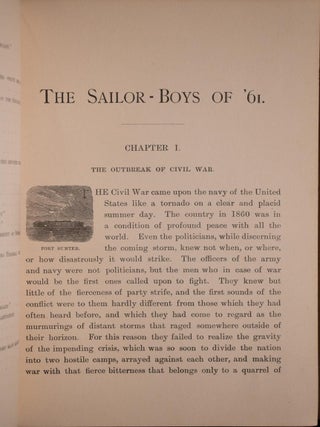 1888 The Sailor Boys of '61 Civil War Fine Binding Illustrated First Edition