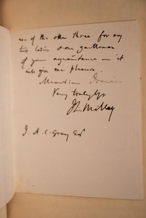 1900 Writings of John Lothrop Motley Limited Edition Signed Document FineLeather