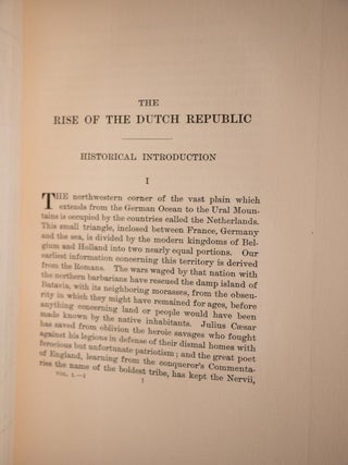 1900 Writings of John Lothrop Motley Limited Edition Signed Document FineLeather