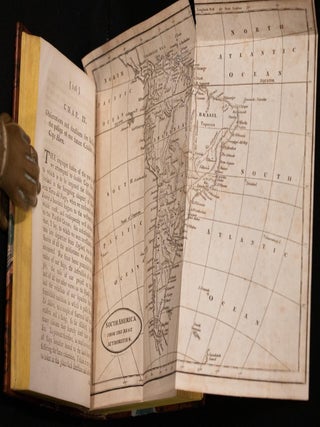 1749 A Voyage Round the World by George Anson Fine Leather Fold Out Maps