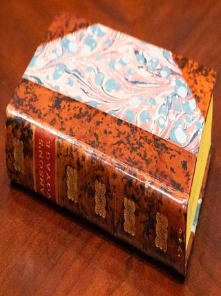 1749 A Voyage Round the World by George Anson Fine Leather Fold Out Maps