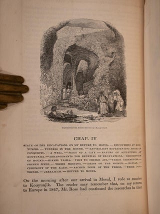 1853 1stED Discoveries in the Ruins of Nineveh Babylon Fine Leather Illustrated