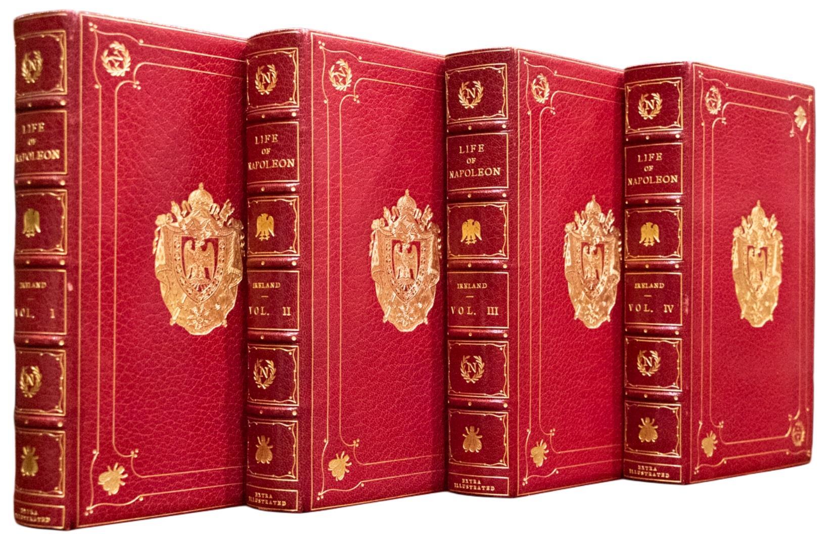 c1830 Life of Napoleon Bound by Bayntun Extra Illustrated Color