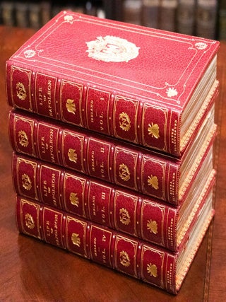 c1830 Life of Napoleon Bound by Bayntun Extra Illustrated Color Plates Documents