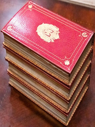 c1830 Life of Napoleon Bound by Bayntun Extra Illustrated Color Plates Documents