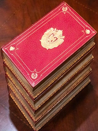 c1830 Life of Napoleon Bound by Bayntun Extra Illustrated Color Plates Documents