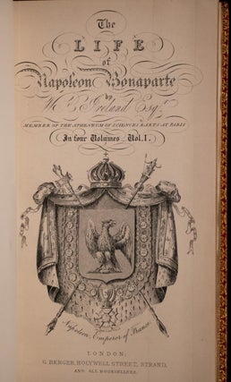 c1830 Life of Napoleon Bound by Bayntun Extra Illustrated Color Plates Documents
