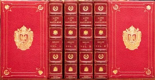 c1830 Life of Napoleon Bound by Bayntun Extra Illustrated Color Plates Documents
