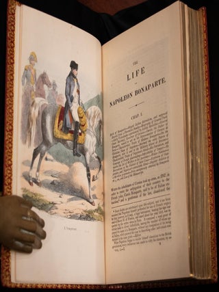 c1830 Life of Napoleon Bound by Bayntun Extra Illustrated Color Plates Documents