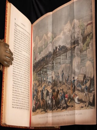 c1830 Life of Napoleon Bound by Bayntun Extra Illustrated Color Plates Documents
