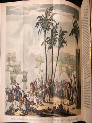 c1830 Life of Napoleon Bound by Bayntun Extra Illustrated Color Plates Documents