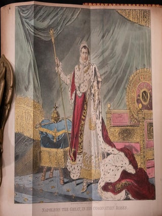 c1830 Life of Napoleon Bound by Bayntun Extra Illustrated Color Plates Documents