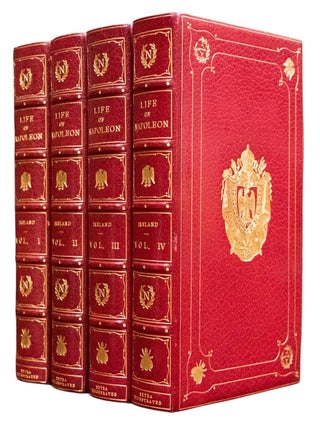 c1830 Life of Napoleon Bound by Bayntun Extra Illustrated Color Plates Documents