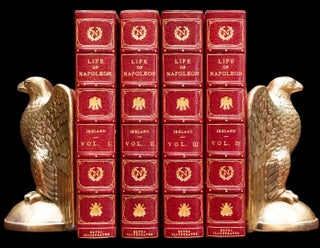 c1830 Life of Napoleon Bound by Bayntun Extra Illustrated Color Plates Documents
