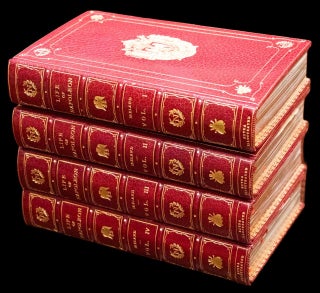 c1830 Life of Napoleon Bound by Bayntun Extra Illustrated Color Plates Documents