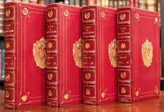 c1830 Life of Napoleon Bound by Bayntun Extra Illustrated Color Plates Documents