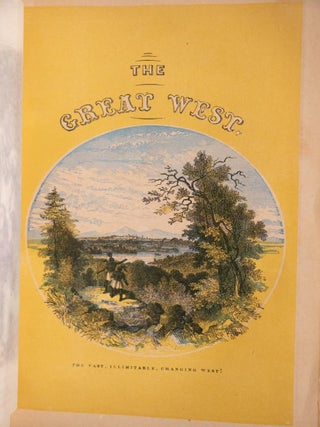 Rare 1857 The Great West Pioneers Indian Massacres Wars Illustrated Color Plates