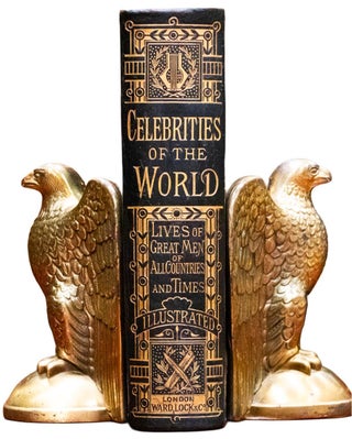 c.1890 Celebrities of the World Fine Leather Binding Illustrated Great Condition