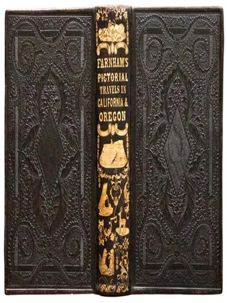 Item #657 1852 Life Adventures & Travels in California Fine Leather Illustrated Rare. T. J. Farnham