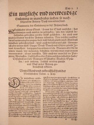 Medieval Medicine Book of Christoph Wirsung Renaissance Middle Ages 13" Tall