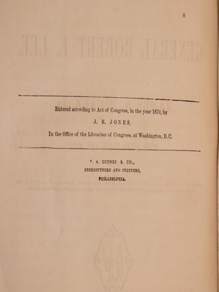 1870 Life & Campaigns General Robert E Lee 1st Edition Fine Leather Illustrated