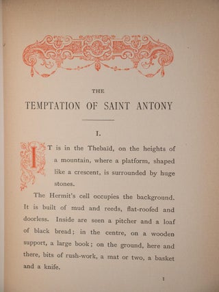 1895 The Temptation of Saint Antony Fine Binding Illustrated Rare First Edition