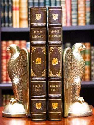 Item #700 1948 George Washington a Biography Young Washington First Edition Fine Leather. Douglas...