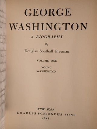 1948 George Washington a Biography Young Washington First Edition Fine Leather