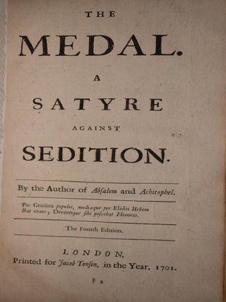 1701 Poems & Translations of John Dryden Homer First One Volume Edition Folio