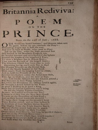 1701 Poems & Translations of John Dryden Homer First One Volume Edition Folio