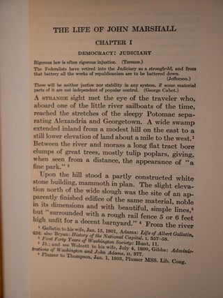 1916 The Life of John Marshall Fine Leather Bindings First Edition Illustrated