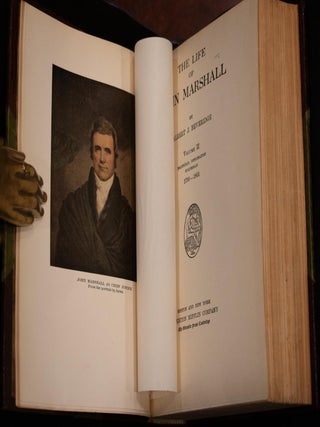 1916 The Life of John Marshall Fine Leather Bindings First Edition Illustrated