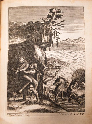 1763 The Works of Virgil Illustrated Copper Plates Troy Achilles Trojan War Rare