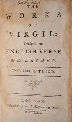 1763 The Works of Virgil Illustrated Copper Plates Troy Achilles Trojan War Rare