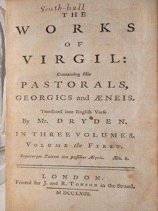 1763 The Works of Virgil Illustrated Copper Plates Troy Achilles Trojan War Rare