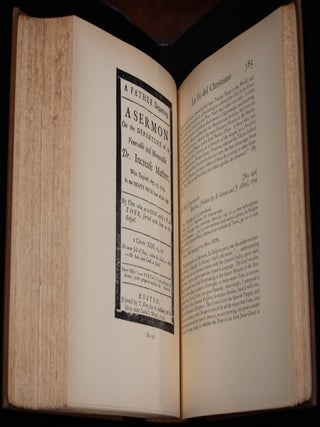 1940 Cotton Mather Increase Mather Minor Mathers Bibliography of Works Limited