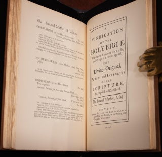 1940 Cotton Mather Increase Mather Minor Mathers Bibliography of Works Limited