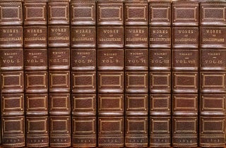 1891 The Works of William Shakespeare Fine Leather Bindings