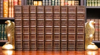 1891 The Works of William Shakespeare Fine Leather Bindings