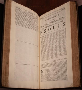 1707 An Exposition of the Five Books of Moses Torah First Edition 13" Tall Scarce