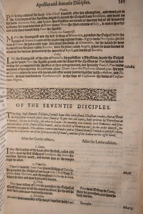 1607 The Ancient Ecclesiastical Eusebius Socrates Lives of Apostles Prophets