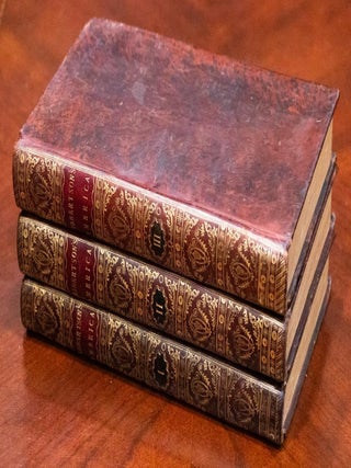 1783 The History of America William Robertson Fine Leather Bindings Folding Maps