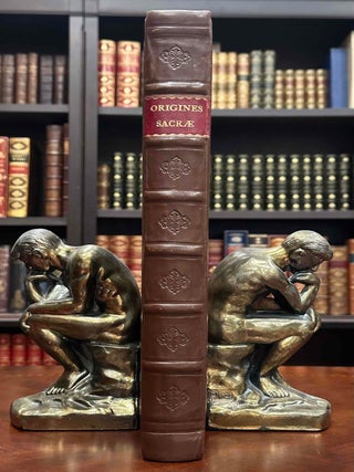 Item #741 1702 Origines Sacrae Natural & Revealed Religion Folio 13" Tall 331 Years Old. D. D...