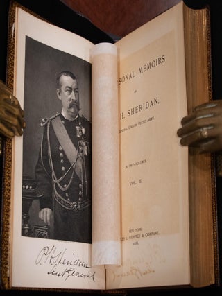 1888 Personal Memoirs of P.H. Sheridan Civil War Full Leather Illustrated Rare
