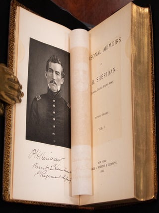 1888 Personal Memoirs of P.H. Sheridan Civil War Full Leather Illustrated Rare