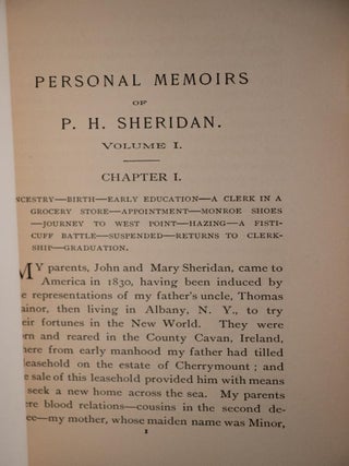 1888 Personal Memoirs of P.H. Sheridan Civil War Full Leather Illustrated Rare